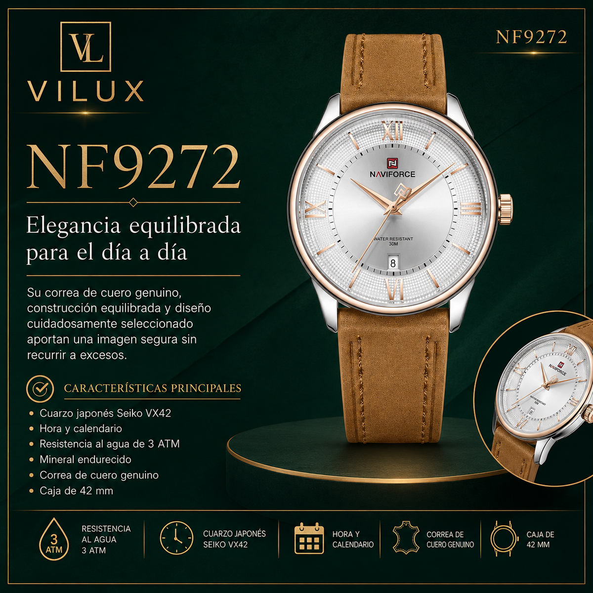 NaviForce NF9272 para Hombre