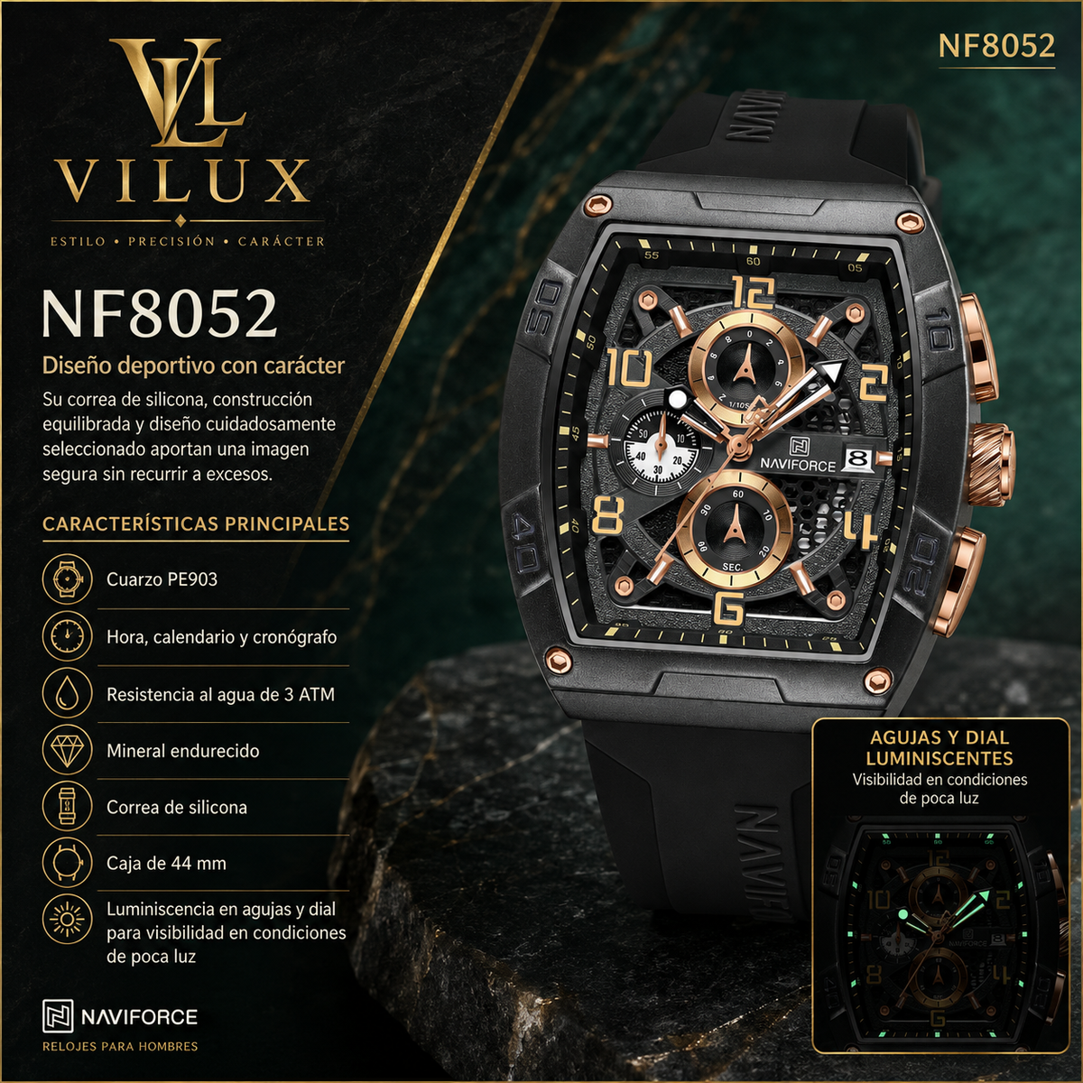 NaviForce NF8052 para Hombre