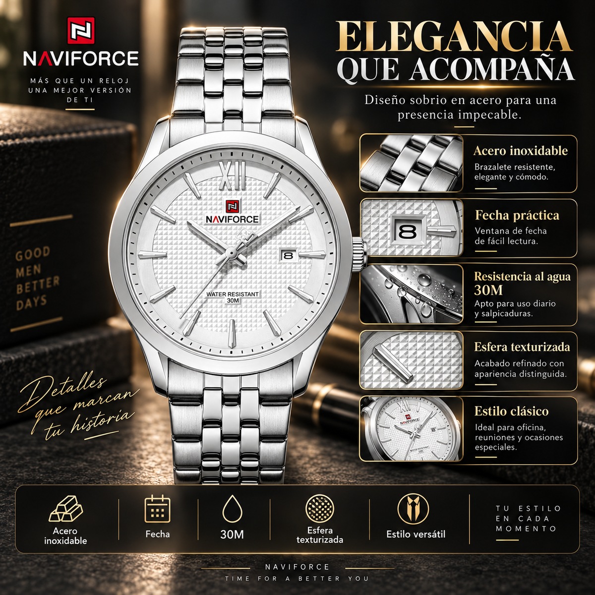 NaviForce NF9255 para Hombre
