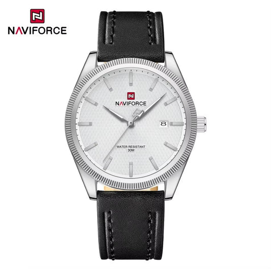 NaviForce NF9276 blanco / acero, vista frontal