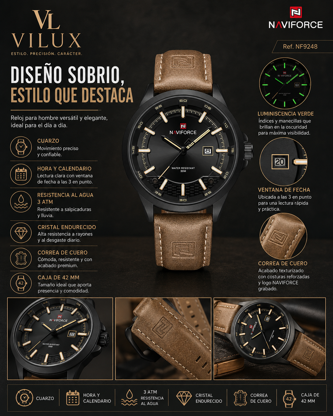 NaviForce NF9248 para Hombre