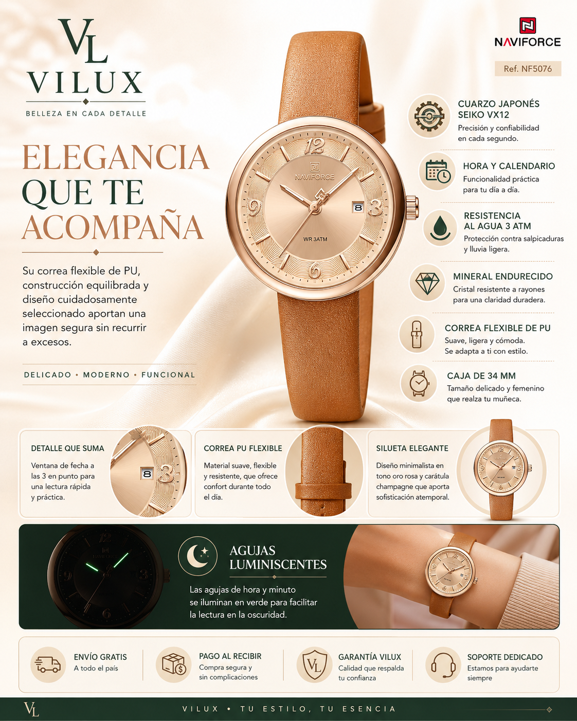 NaviForce NF5076 para Mujer