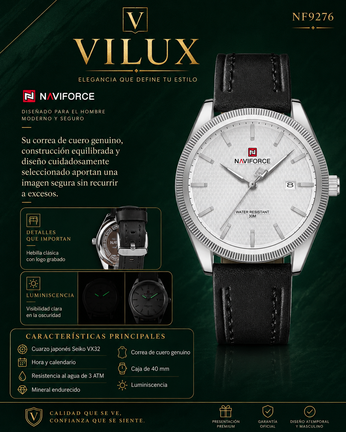 NaviForce NF9276 para Hombre