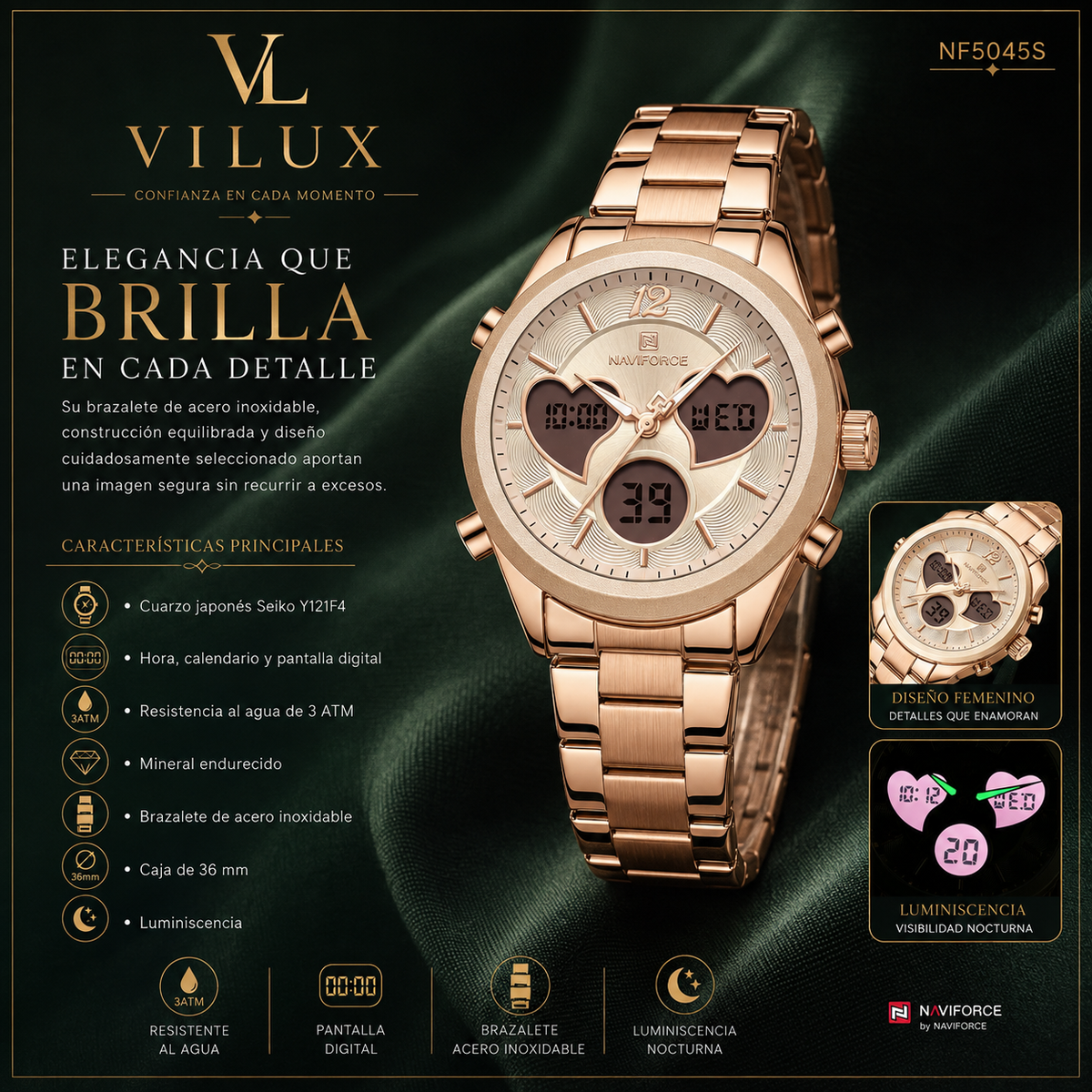 NaviForce NF5045S para Mujer