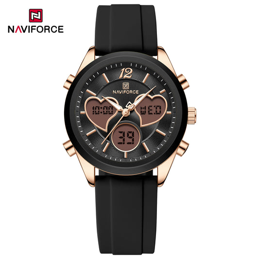 NaviForce NF5045T negro / oro rosa, vista frontal