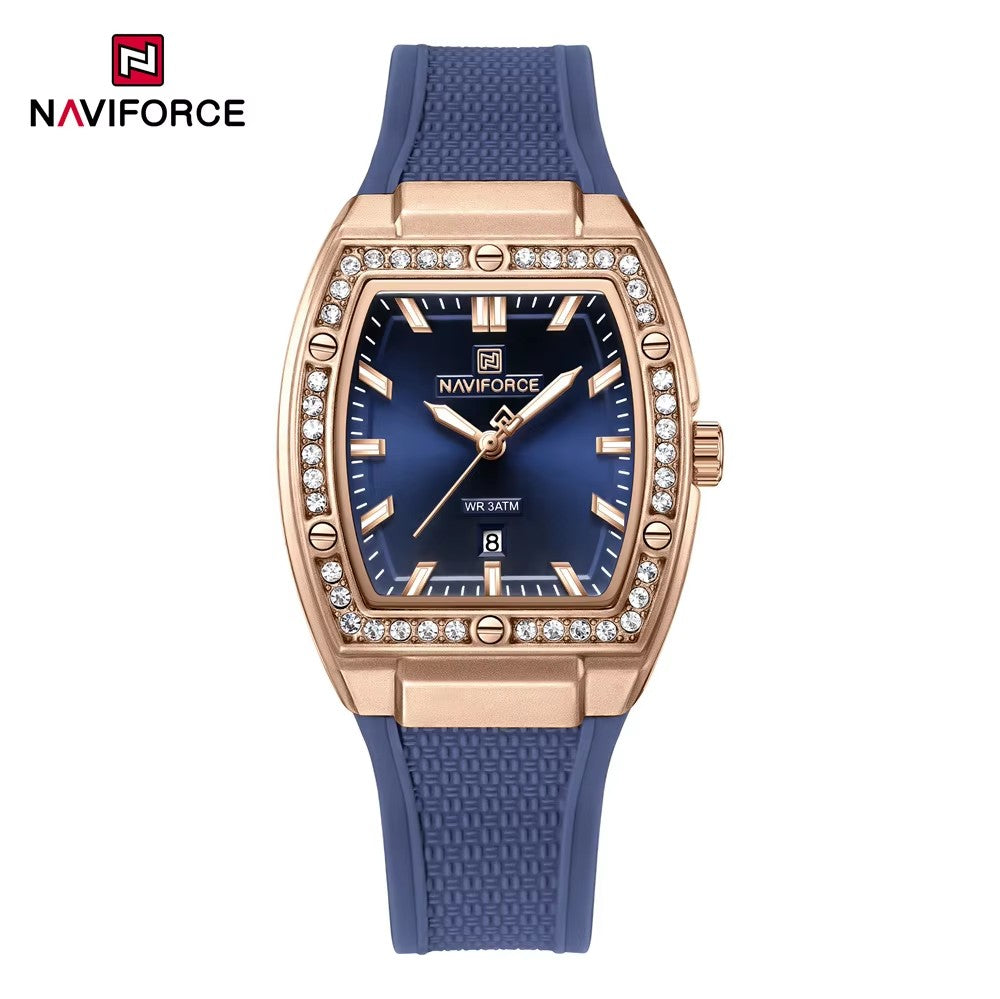 NaviForce NF5071 azul / oro rosa, vista frontal