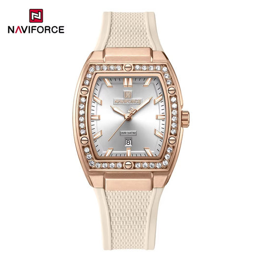 NaviForce NF5071 marfil / oro rosa, vista frontal