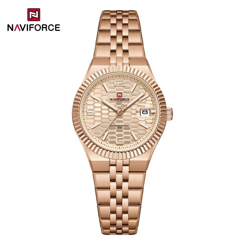 NaviForce NF5079 oro rosa, vista frontal