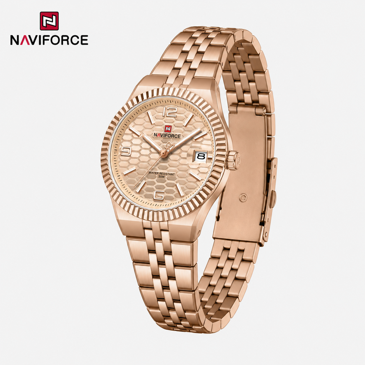NaviForce NF5079 oro rosa, vista lateral