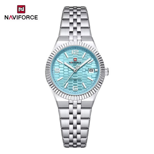 NaviForce NF5079 azul claro / acero, vista frontal