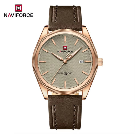 NaviForce NF9276 gris / oro rosa, vista frontal