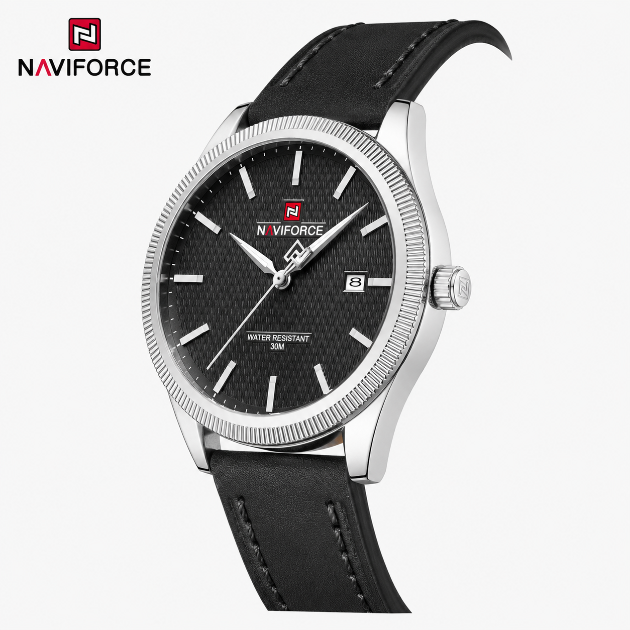 NaviForce NF9276 negro / acero, vista lateral